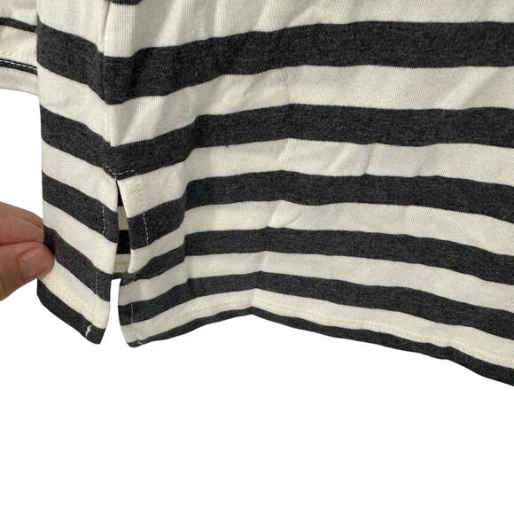 NEW Matilda Jane MARCELLE Long Sleeve Boat Neck Gray Striped Top Sz Small - Picture 5 of 9